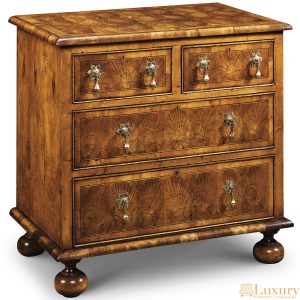 Antique Oak Oyster Chest of Drawers
