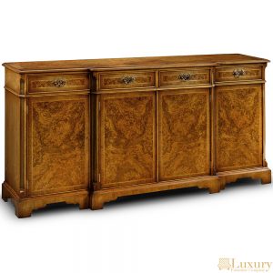 Antique Walnut Canted Sideboard