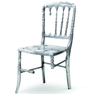 Ednor 3 Legged Silver Chair