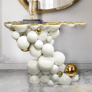 Neville White Console Table