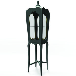 Palaha Slim Black Display Cabinet