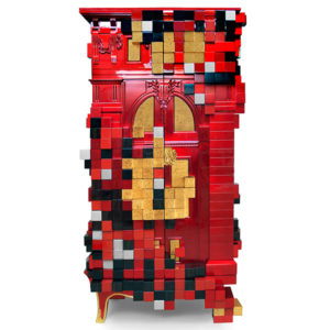 Piccolo Red Display Cabinet