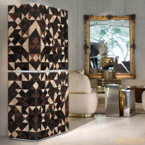 Picardy Luxury Walnut Tall Cabinet