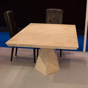 Filip Travertine Marble Dining Table