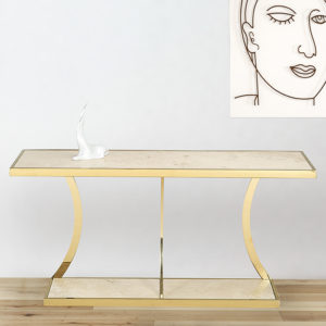 Ancona Tivoli Marble Console Table