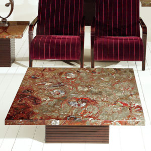 Skyla Desert Stone Square Coffee Table
