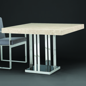 Ewan Marble Square Dining Table