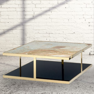 Ewan Luxury Marble Square Coffee Table