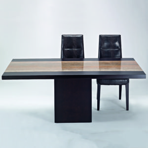 Halle Walnut Marble Dining Table