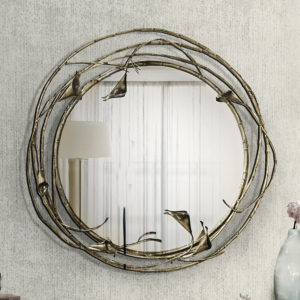 Seren Designer Round Luxury Mirror