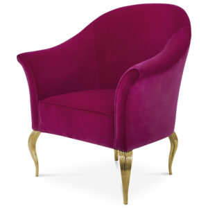 Mable Luxury Fabric Armchair