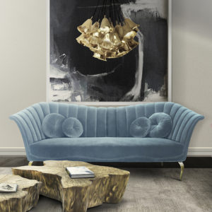 Cayden Designer Velvet Sofa
