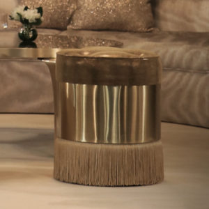 Ophelia Designer Gold Stool