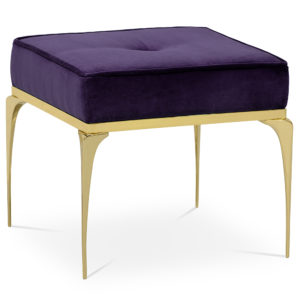 Ruby Luxury Gold Stool