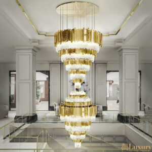 Elodie Large Gold Luxury Chandelier
