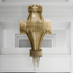 Shola Designer Gold Chandelier