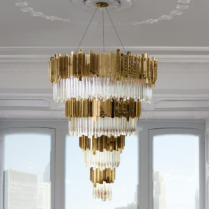 Elodie Luxury Gold Chandelier