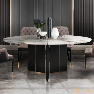 Aadil Round Marble Dining Table