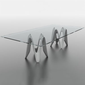 Loris Extra Large Glass Dining Table