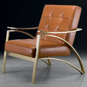 Canning Luxury Tan Leather Armchair
