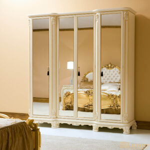 Paisley 4 Door Mirrored Wardrobe