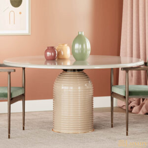 Gwen Round Marble Dining Table