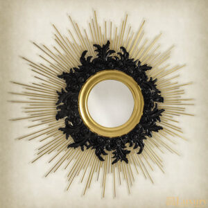 Pearce Gold Round Mirror