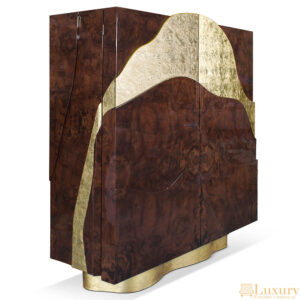 Tabitha Luxury Gold Leaf Cabinet
