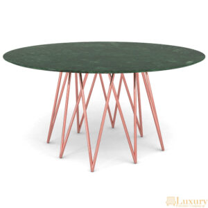 Bohemia Copper and Marble Dining Table