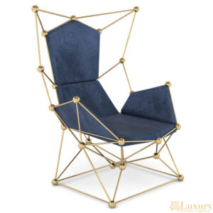 Primrose Designer Gold Armchair