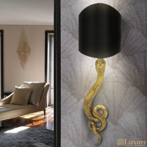 Reptile Designer Gold Wall Lamp
