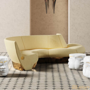 Designer Gilroy Curvy Sofa