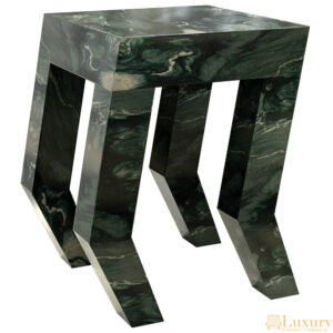 Alexa Green Marble Side Table