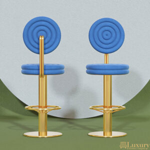 Myron Designer Gold Bar Stool