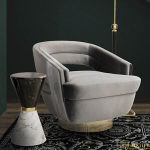 Rahul Open Back Armchair
