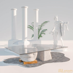 Athena Large Glass Dining Table