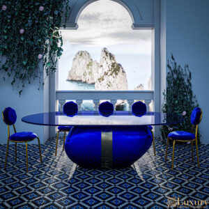 Sophia Luxury Blue Dining Table