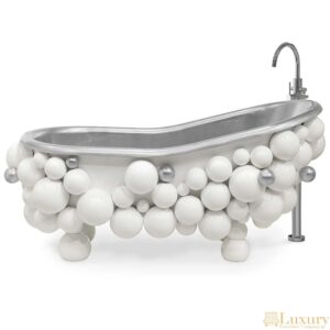 Neville Silver and White Bathtub