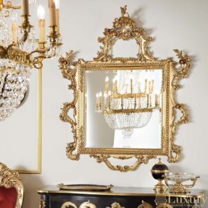 Luciano Luxury Gold Wall Mirror
