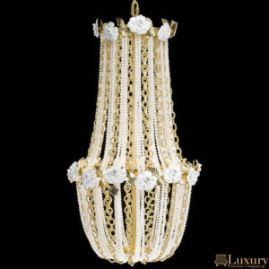 Valerius Gold and Pearls Chandelier