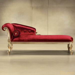 Cesar Luxury Red Chaise Longue