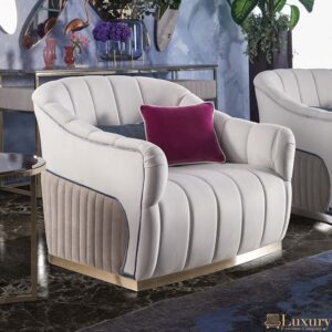 Phoenix Luxury Fabric Armchair