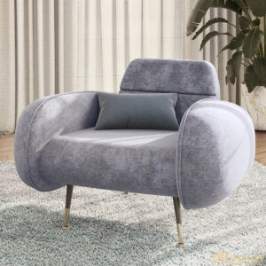 Mirren Luxury Fabric Armchair