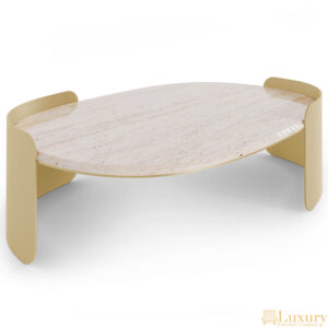 Fara Travertine Marble Center Table