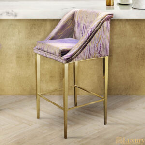Gianna Designer Gold Bar Chairs
