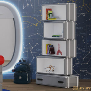 Skylar Tall Bookcase with Drawer
