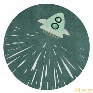 Astronaut Luxury Round Rug