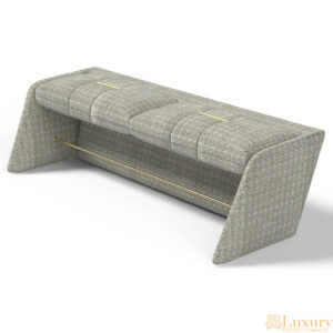 Hayden Luxury Fabric Ottoman Bench