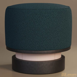 Warri Round Leather Stool