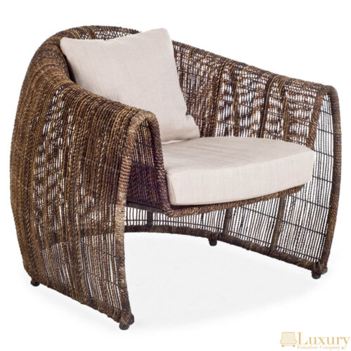Lusaka Abaca Rattan Armchair - Luxury Furniture Company